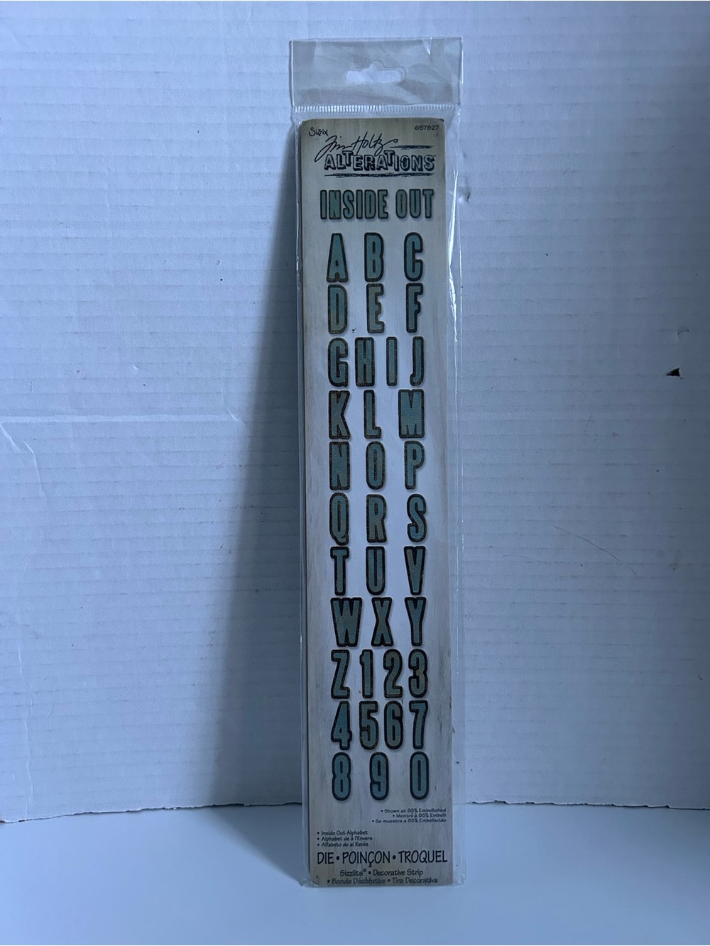 Sizzix Sizzlits Decorative Strip Alphabet Die, Inside Out by Tim Holtz